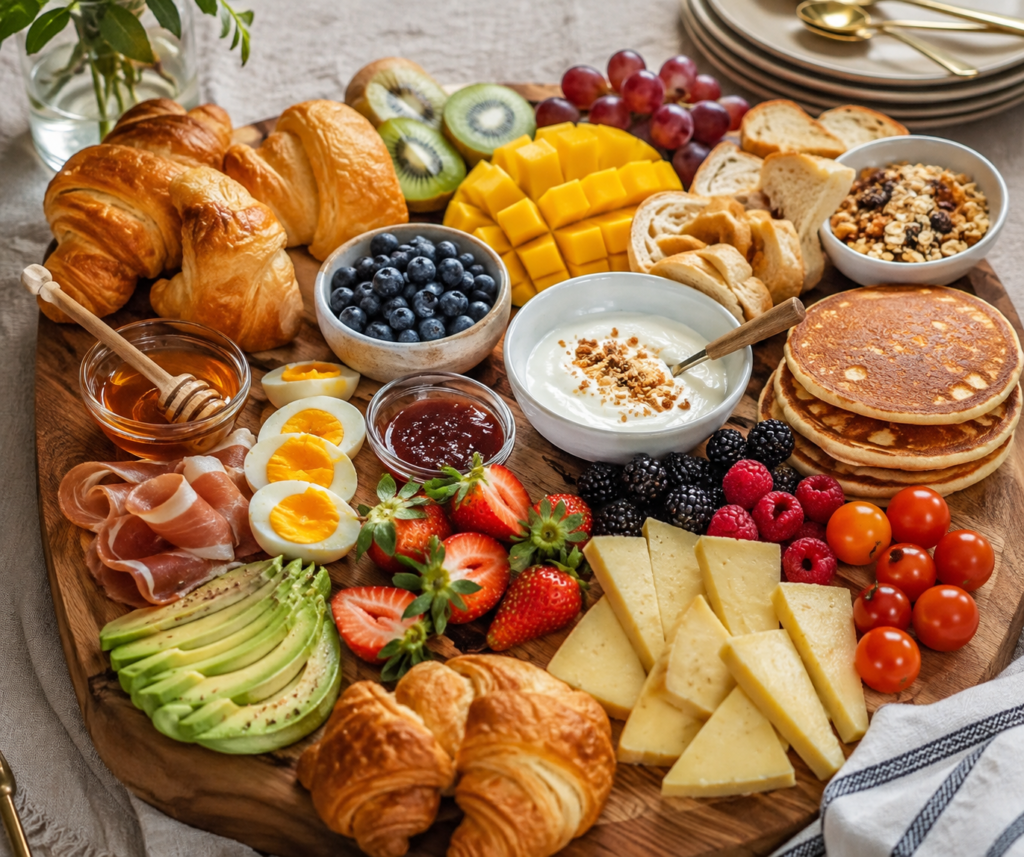 Brunch Platter Ideas with delicious breakfast foods