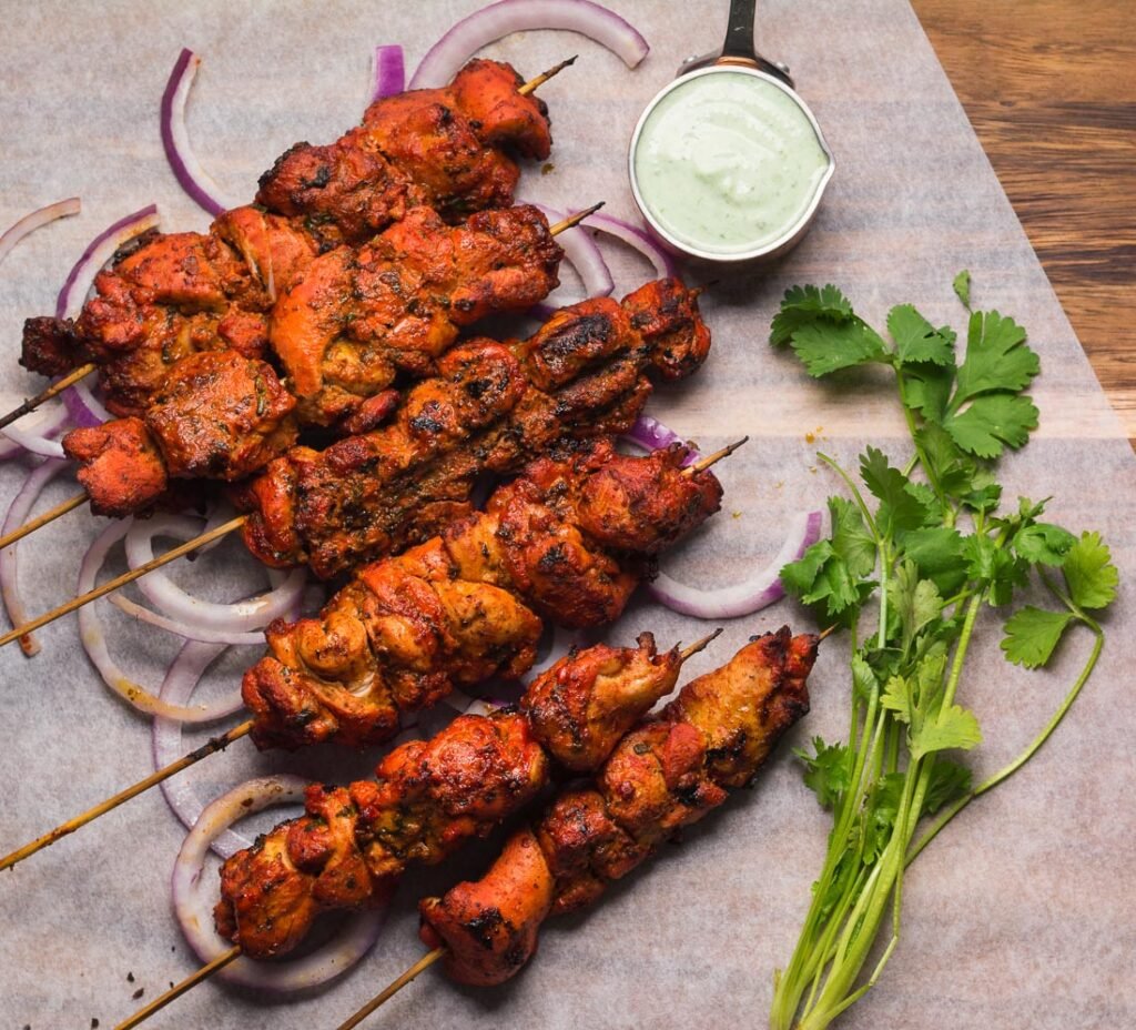 chicken tikka recipe made in air fryer and stovetop