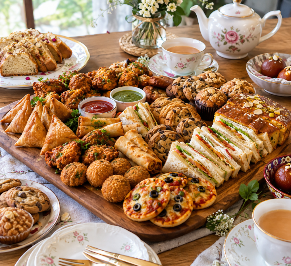 Tea Time Snacks from savory bites to sweet treats.