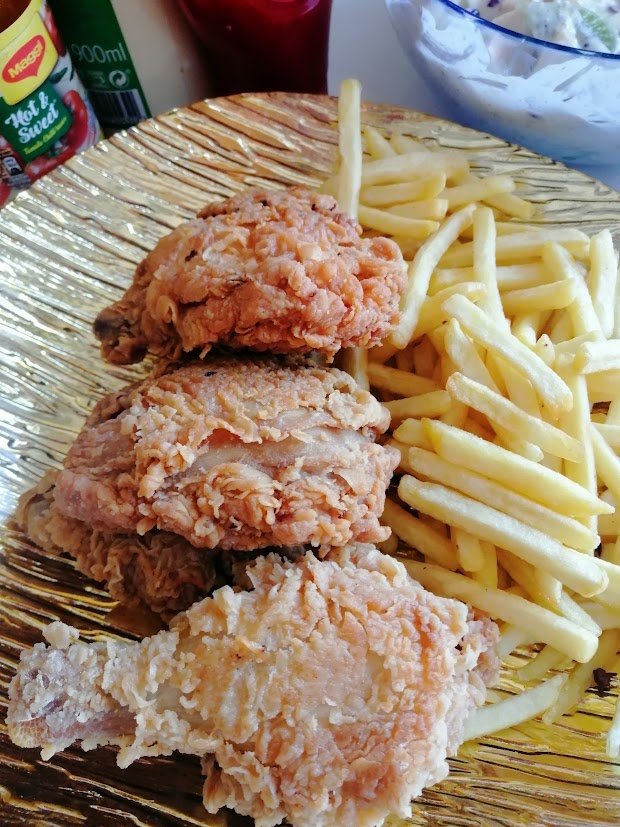 Crispy KFC style fried chicken
